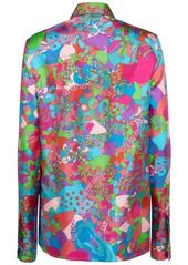 Versace Dua Lipa Printed Silk Twill Shirt