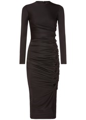 Versace Dua Lipa Twisted Jersey Cutout Dress