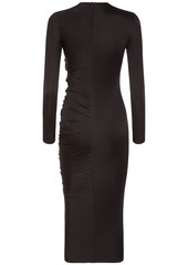 Versace Dua Lipa Twisted Jersey Cutout Dress