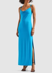 Versace Dua Lipa Viscose Jersey Midi Dress