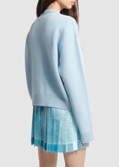 Versace Embellished Cashmere Knit Cardigan