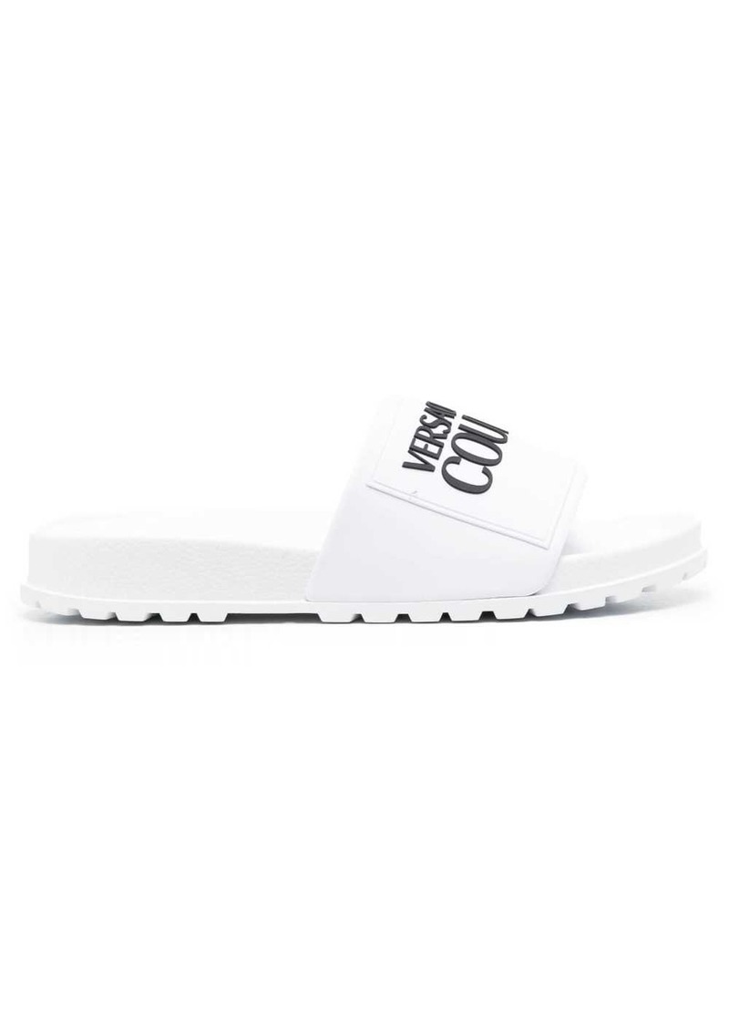 Versace embossed-logo slides