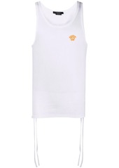 Versace embroidered-design sleeveless top