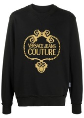 Versace embroidered logo sweatshirt