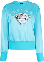 Versace embroidered Medusa crew neck sweatshirt
