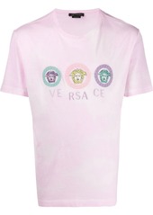 Versace embroidered medusa logo T-shirt
