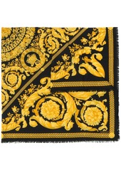 Versace Barocco fringed shawl (140cm)