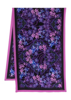 Versace floral-print silk scarf