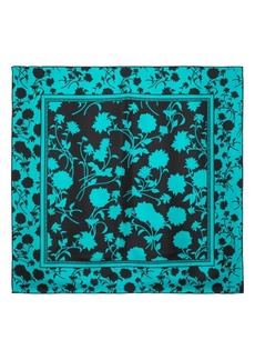 Versace Floral Silhouette-print silk foulard