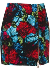 Versace floral-print skirt