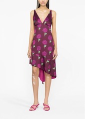 Versace floral-print sleeveless dress