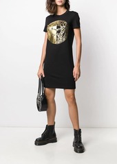 Versace foil-print T-shirt dress