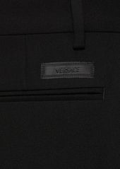 Versace Formal Grain De Poudre Wool Pants