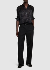 Versace Formal Grain De Poudre Wool Pants