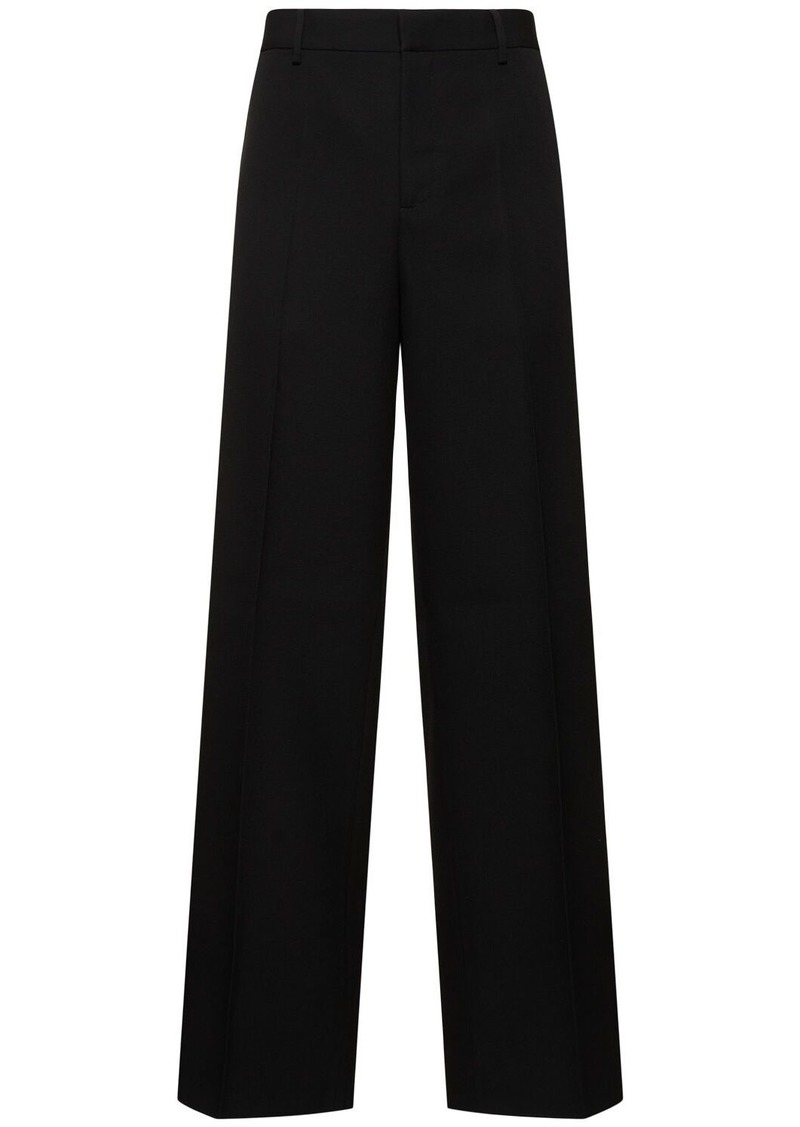 Versace Formal Grain De Poudre Wool Pants