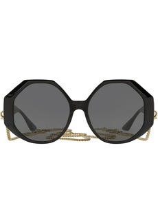 Versace geometric-frame sunglasses