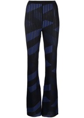 Versace geometric-pattern jacquard trousers