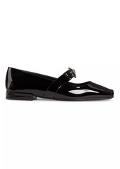 Versace Gianni Ribbon Patent Leather Mary Janes