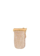 Versace gold-tone crystal pouch bag