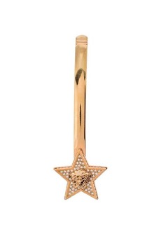 Versace Gold-tone Star Embellished Hair Pin with Strass in Brass Woman
