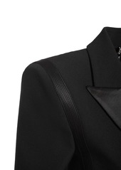 Versace Grain De Poudre Wool Cutout Jacket