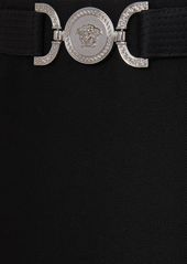 Versace Grain De Poudre Wool Mini Skirt