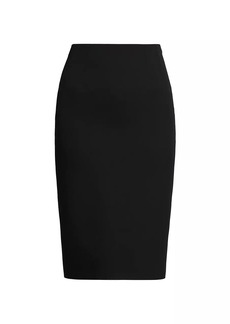 Versace Grain De Poudre Wool Pencil Skirt