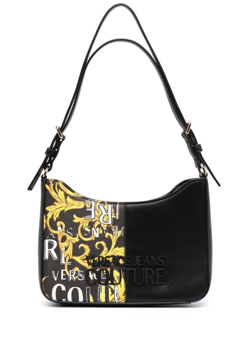 Versace graphic logo print shoulder bag