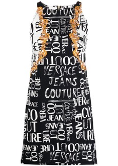 Versace graphic-print sleeveless dress