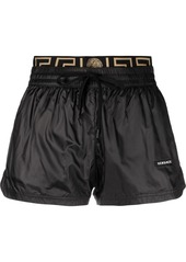 Versace Greca Border high-waisted shorts