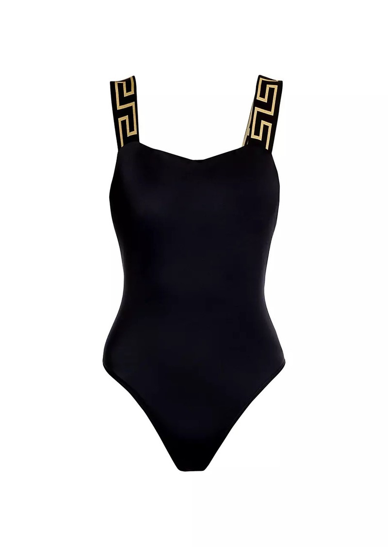 Versace Greca Border One-Piece Swimsuit