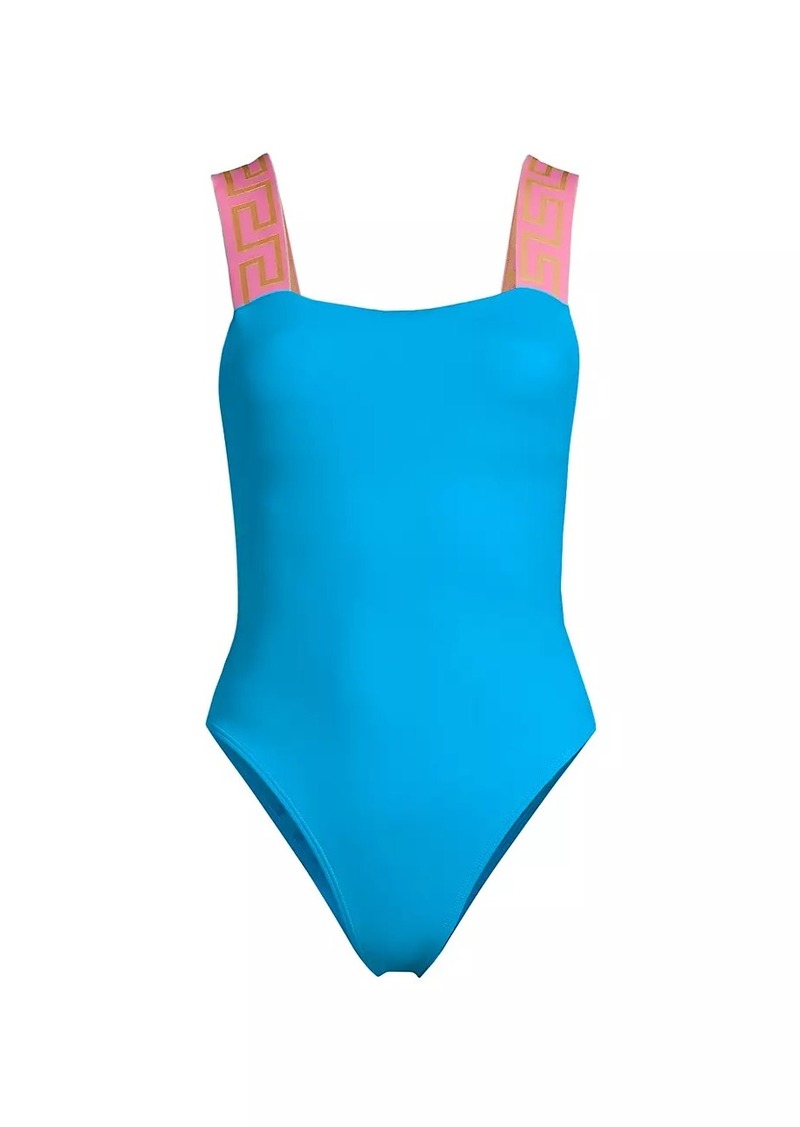 Versace Greca Border One-Piece Swimsuit