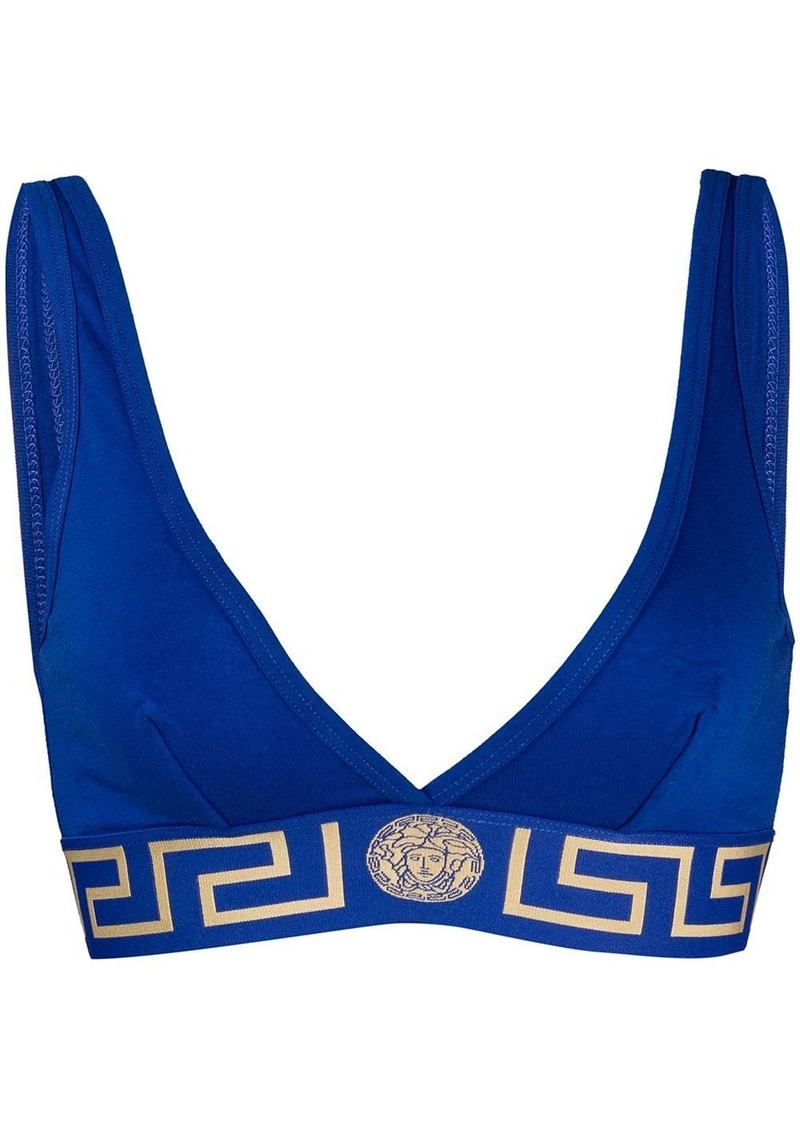 Versace Greca Border triangle bralette