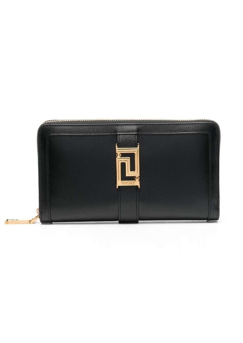 Versace Greca-buckle zip wallet