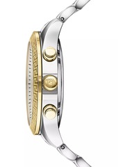 Versace Greca Chrono Two-Tone Stainless Steel Watch