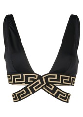 Versace Greca Border triangle bikini top