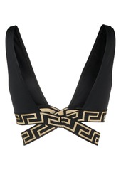 Versace Greca Border triangle bikini top