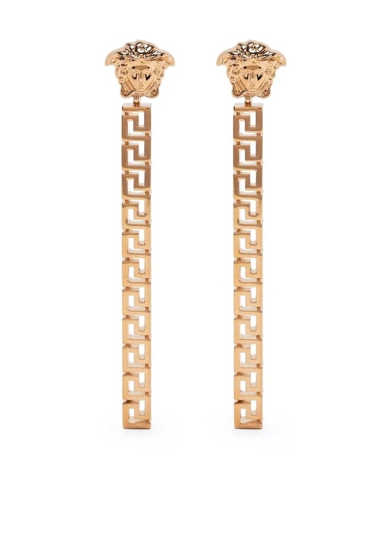 Versace Medusa Chain-Link Drop Earrings - Gold