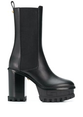 Versace Greca embossed platform boots