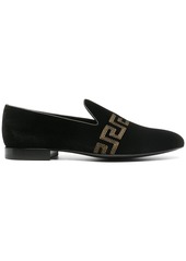 Versace Greca-embroidered loafers