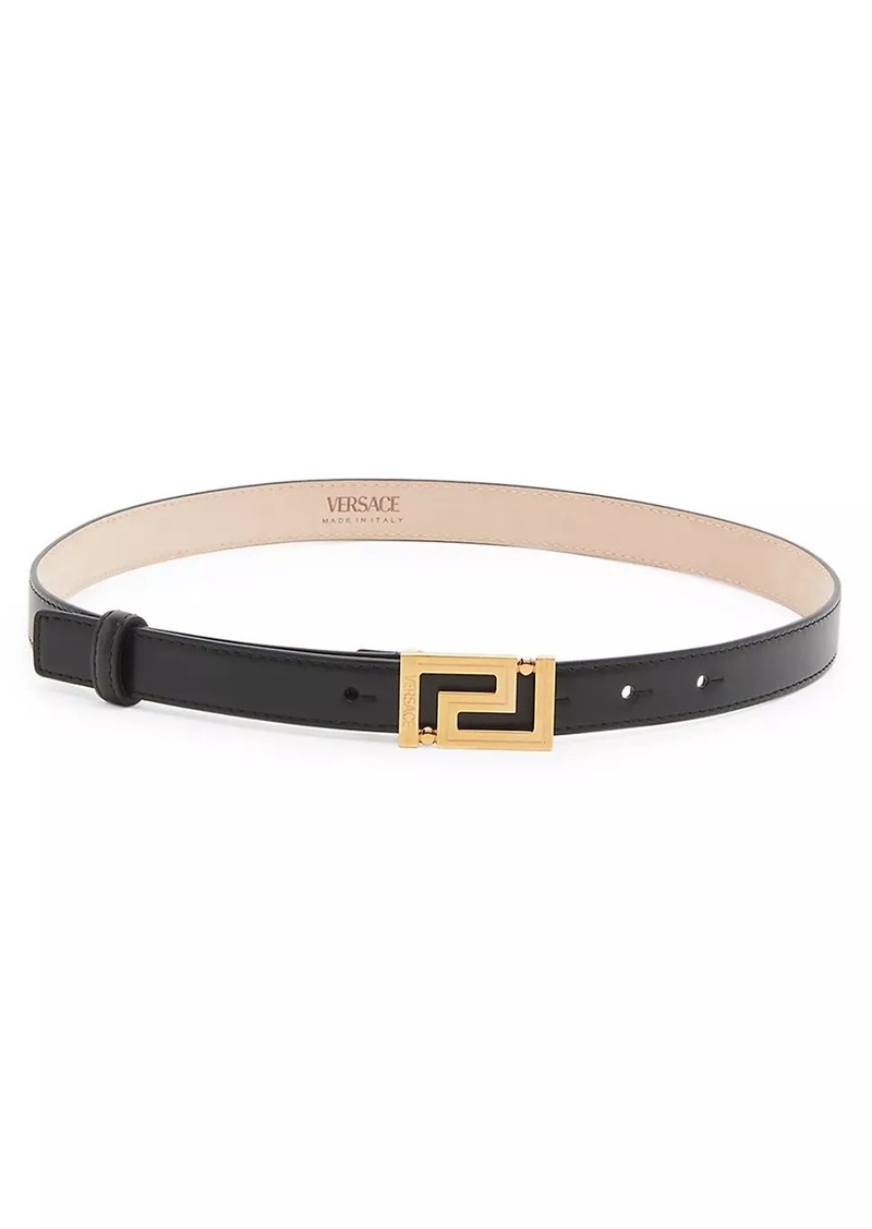 Versace Greca Goddess Leather Belt