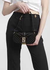 Versace Greca Goddess Mini Quilted Satin Shoulder Bag