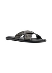 Versace Greca-embossed crossover-strap sandals