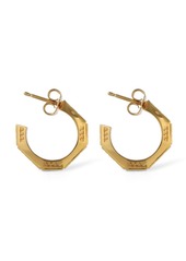 Versace Greca Logo Earrings