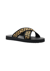 Versace Greca-motif crossover-strap sandals