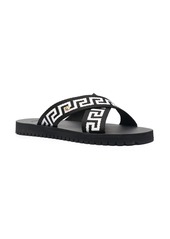 Versace Greca-motif crossover-strap sandals