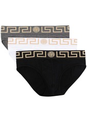 Versace Greca-print cotton briefs set