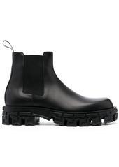 Versace Greca Portico leather Chelsea boots