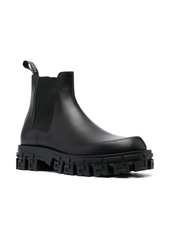 Versace Greca Portico leather Chelsea boots