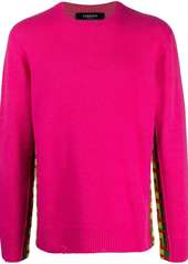 Versace Greca-trim knitted jumper
